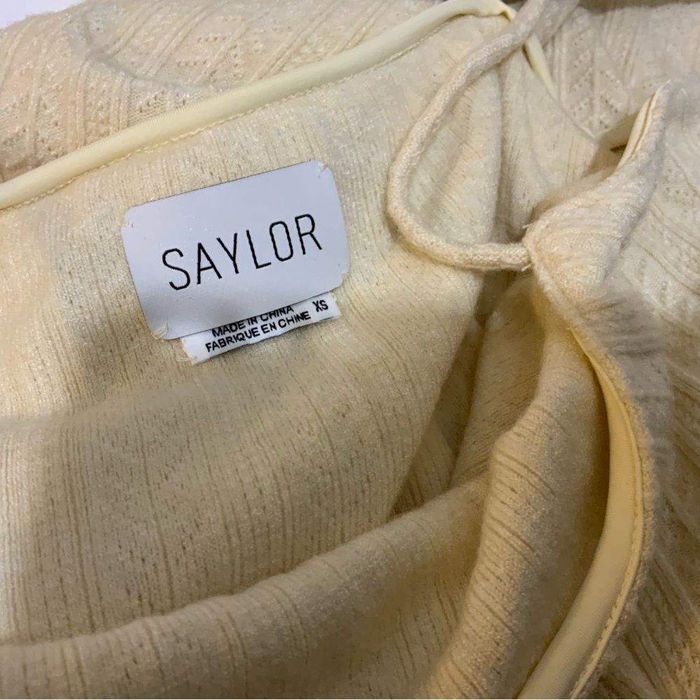 SAYLOR Tirzah Sweater Dress in Ivory XS - Picture 13 of 14